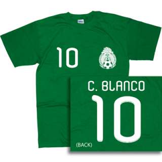 CUAUHTEMOC BLANCO T SHIRT WORLD CUP JERSEY MEXICO  