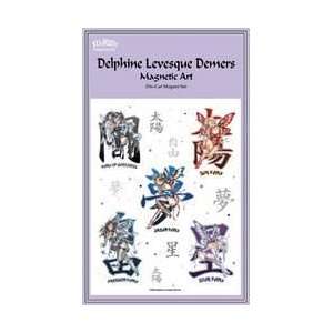  Delphine Levesque Demers   Kanji Fairies   Die Cut Magnet 