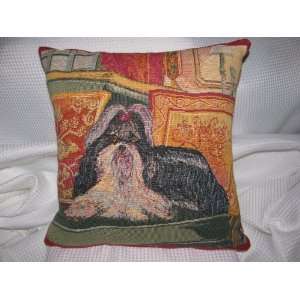   Tapestry Pillow / Pillow Cover Shih Tzu Dog Puppy