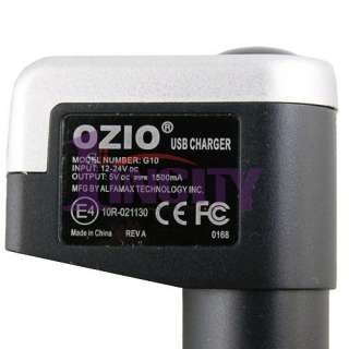 OZIO Car CHARGER DC DC 5V 1500mA GPS 3G PHONE IPOD PSP  