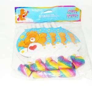 NEW ~CARE BEARS~ 8 BLOWOUTS PARTY SUPPLIES  