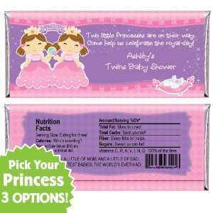   Princesses   Personalized Candy Bar Wrapper Baby Shower Favors Baby