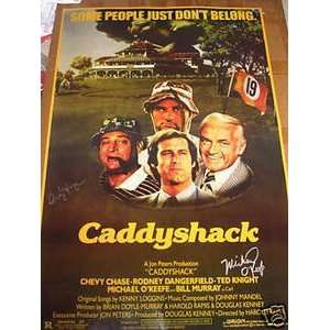  CADDYSHACK POSTER SIGNED AUTOGRAPHED BY CINDY MORGAN 