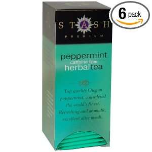 Stash Premium Peppermint Herbal Tea, Tea Bags, 30 Count Boxes (Pack of 