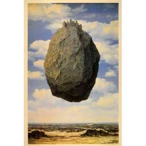  1994 Print Rene Magritte Chateau Pyrenees Castle Rock 