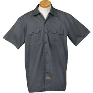   Mens 5.2 Oz. Short Sleeve Work Shirt S,M,L,XL,2X,3X Button Front New