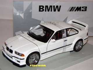 BMW E36 M3 GTR 1999 Street WHITE 1/18 UT RARE 150 pcs. Mint Boxed 