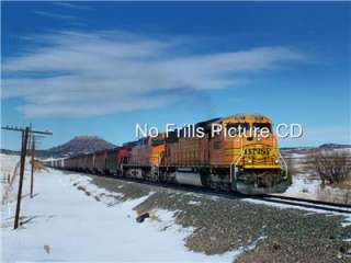 No Frills Picture CD Screensaver BNSF Railroad  