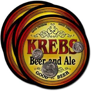 Krebs, OK Beer & Ale Coasters   4pk