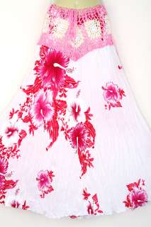 Floral Bohemian Cotton Skirt Boho Hippy Hippie Gypsy sk0922p  