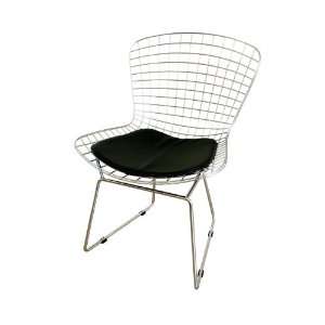  Baxton Studio Tancredo Mesh Side Chair with Leatherette 