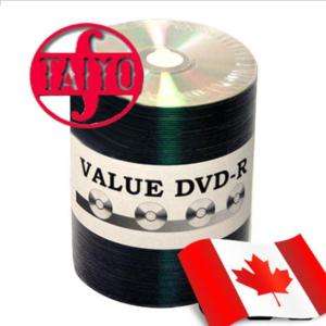 600 Taiyo Yuden JVC ValueLine 16X DVD R Silver Lacquer  
