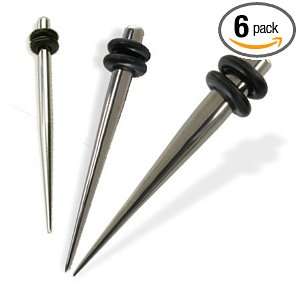 Tapers Steel Stretching Kit Surgical Steel Hole Tapers 8G, 6G 4G Gauge 