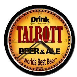  TALBOTT beer and ale cerveza wall clock 