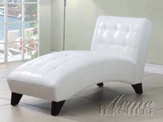 Anna White Lounge Chaise by Acme Furniture #15037  