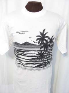 vintage HAWAII ISLAND PARADISE 80s retro indie t shirt XL  