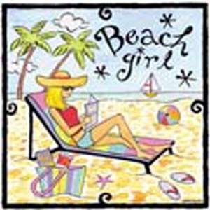  Jennifer Brinley   Beach Girl II Canvas