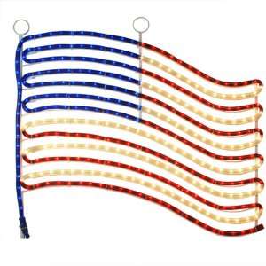  25 in.   Hanging Rope Light Flag   FlexTec SIV FAU04