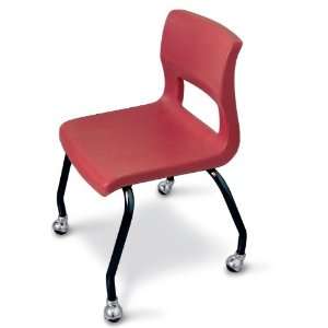 McCourt 81200RD ErgoStack Chair with Casters   18 Inch Seat Height 