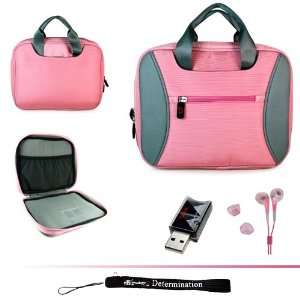  Baby Pink Tig Tag Carrying Case with Handles for Acer 