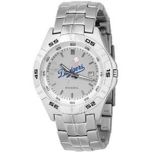  Fossil L.A. Dodgers Mens Stainless Steel Analog MLB Team 