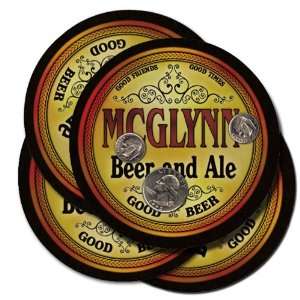  MCGLYNN Family Name Beer & Ale Coasters 