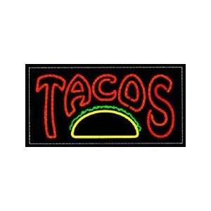  Tacos Backlit Sign 15 x 30