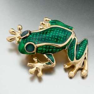  Gold Green Frog Brooches And Pins Pugster Jewelry