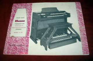 Lot 3 Vintage Thomas Organ Owner Manual 1963 Model VL5  