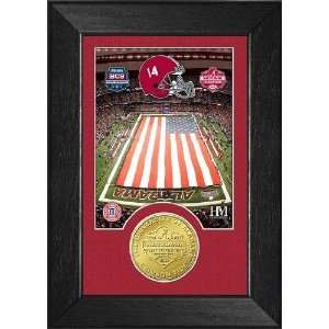   Champions Alabama Crimson Tide Bronze Coin Frame Sports Collectibles