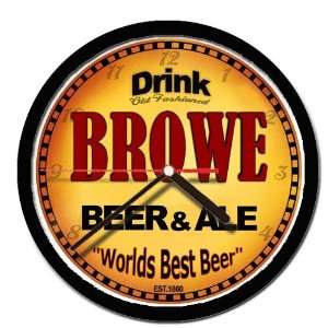  BROWE beer and ale cerveza wall clock 