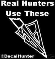 Bowhunting Deer Decal Sticker Arrow Head Decals 6  