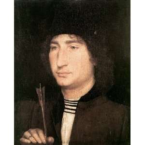    Portrait of a Man with an Arrow, By Memling Hans