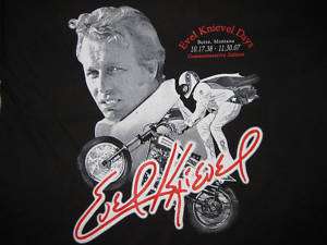 Evel Knievel Commemorative Concert style T Shirts  