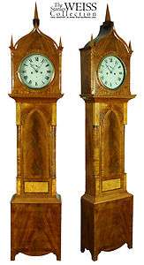 SWC Gothic Tall Case Clock, New York, c.1840  