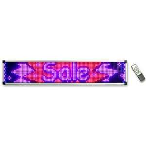 Ad Lite Programmable 4 Color LED Window Sign Display (RBPP) 15.5 x 79