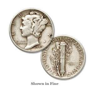  1945 S San Francisco Mint Mercury Dime 