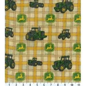  John Deere(R) Logo Plaid Cotton Print