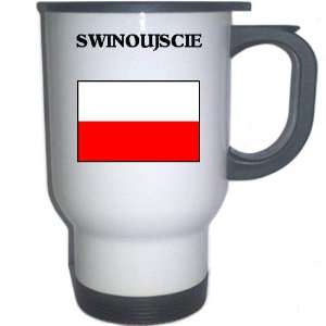 Poland   SWINOUJSCIE White Stainless Steel Mug