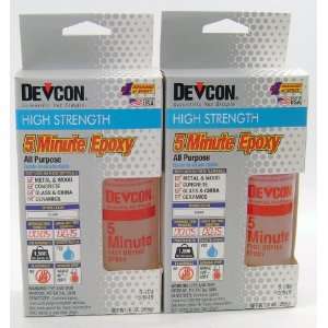  Devcon 5 Minute High Strength Epoxy 9oz 2 Pack FREE 