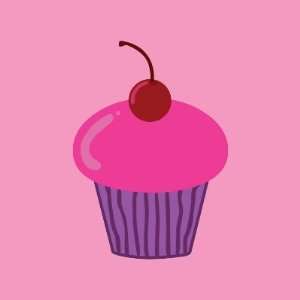  Pink Cupcake Stickers Arts, Crafts & Sewing