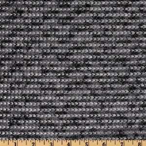  48 Wide Open Weave Sweater Knit Black/Grey Fabric By The 