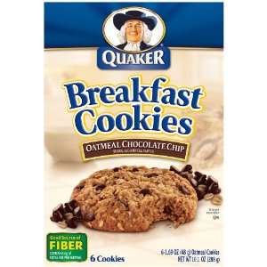Quaker Breakfast Cookies Oatmeal Chocolate Chip 10.1 Oz   6 Pack 