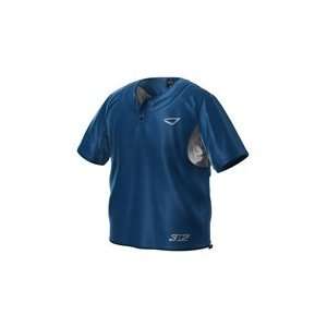  3N2 Bullpen Pullover Short Sleeve Royal Blue Sports 
