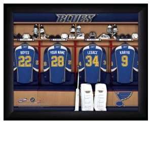  St. Louis Blues Personalized Locker Room Print Sports 