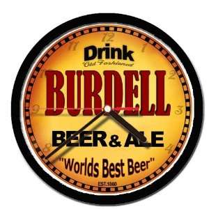  BURDELL beer and ale cerveza wall clock 