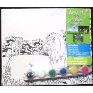  Art 101 Jungle Scene Canvas Paint Set (2101 3) Toys 