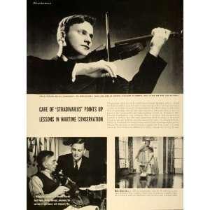   Stradivarius Violin Homefront   Original Print Ad