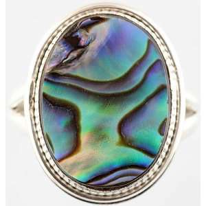 Abalone Ring   Sterling Silver