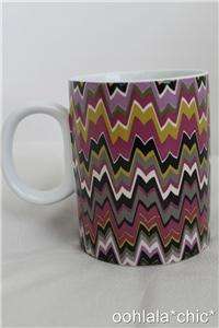   TARGET Stoneware Coffee Mug Cup Chevron Purple Zig Zag Passione  